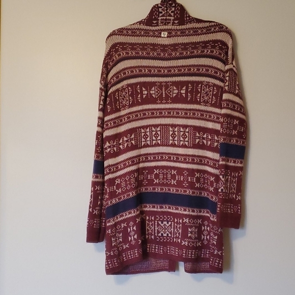 Billabong Aztec Y2K Trek boho Cardigan Sweater - Picture 10 of 10
